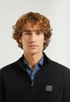 POLO CLUB Zipper NeckBlock- Trui - Black -ZALANDO WINKEL 5df684a60a4642889de0b7339988df26