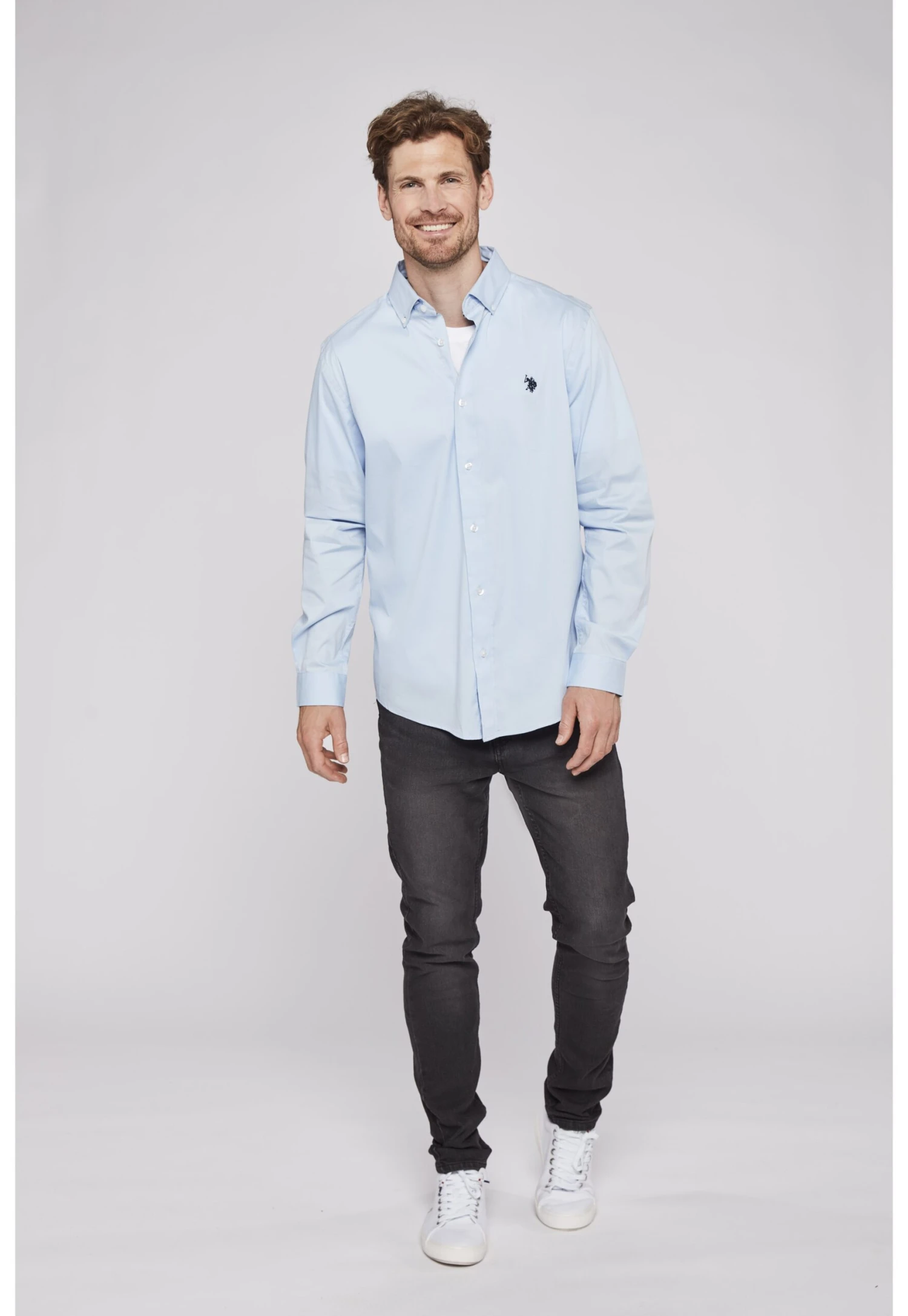 U.S. Polo Assn. Calypso Flex- Overhemd - Light Blue 3 U.S. Polo Assn. Calypso Flex- Overhemd - Light Blue