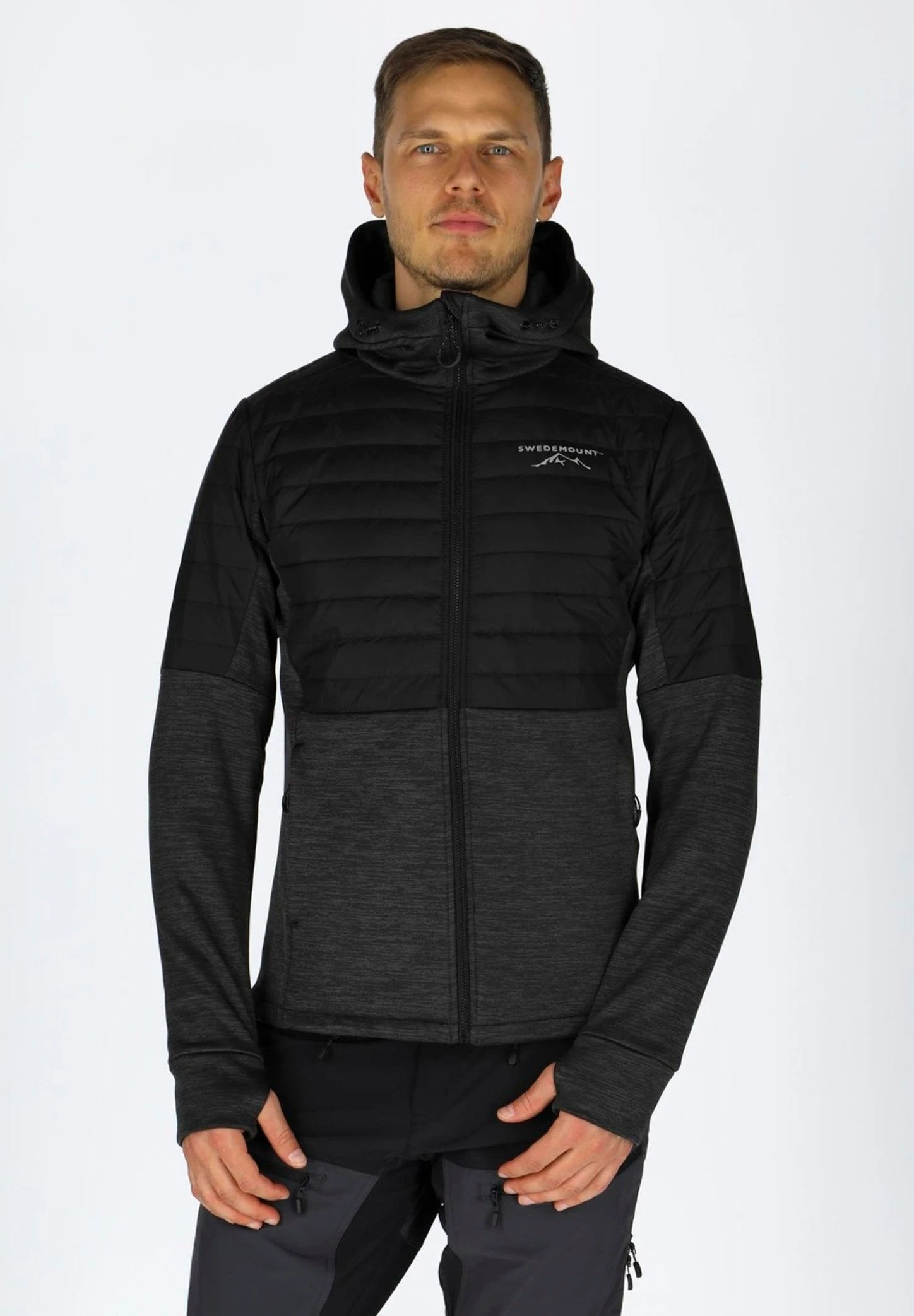 Lofoten Hybrid- Jas - Black Melange Black 3 Lofoten Hybrid- Jas - Black Melange Black