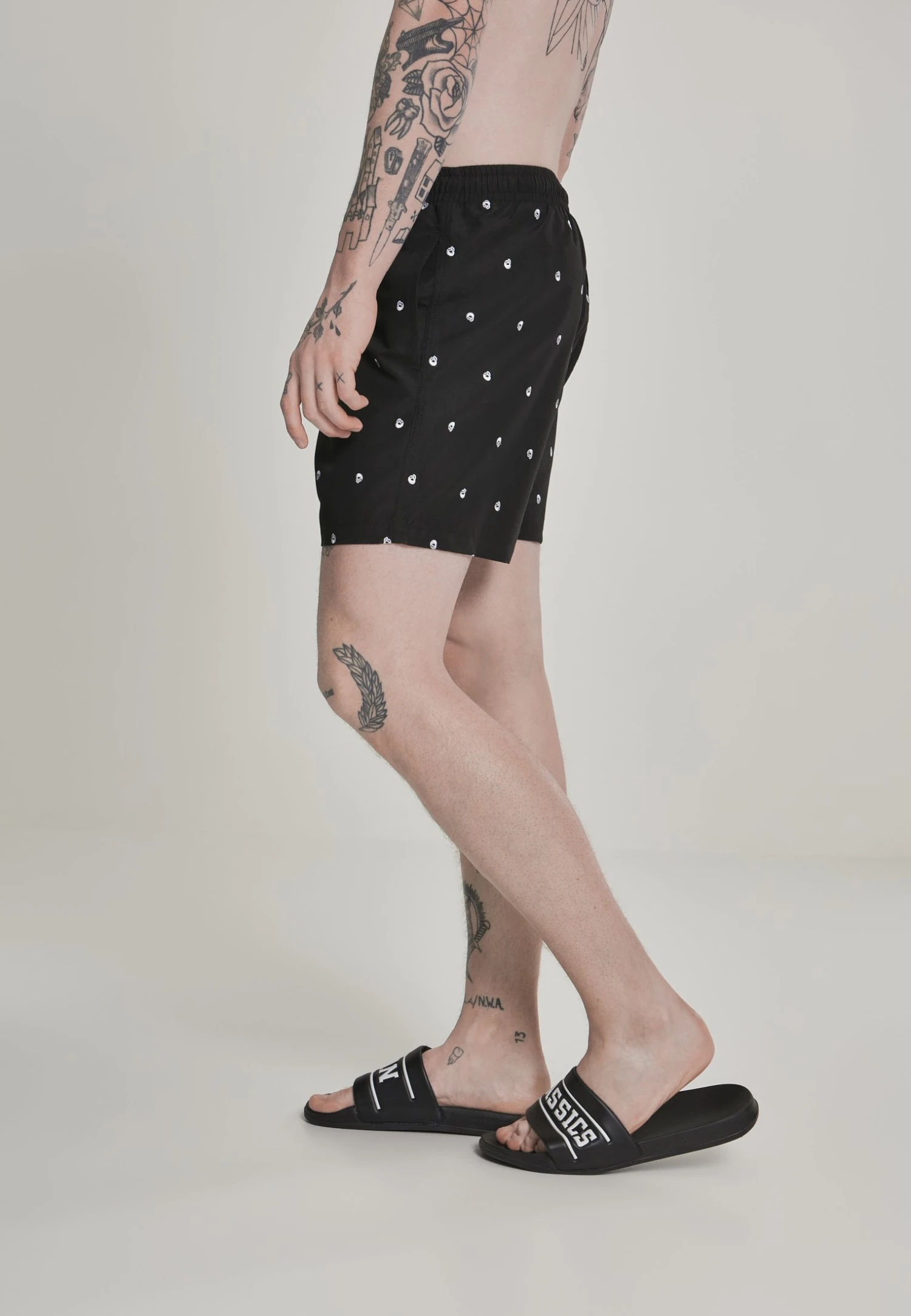 URBAN CLASSICS Embroidery Swim - Zwemshorts - Leaf/Firered/Navy 6 URBAN CLASSICS Embroidery Swim - Zwemshorts - Leaf/Firered/Navy - Afbeelding 4