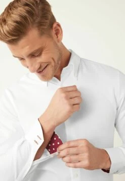 Next Signature Trimmed Regular Fit Single Cuff - Overhemd - White -ZALANDO WINKEL 5fc9ff8f9f1240f58525f11d36c92713