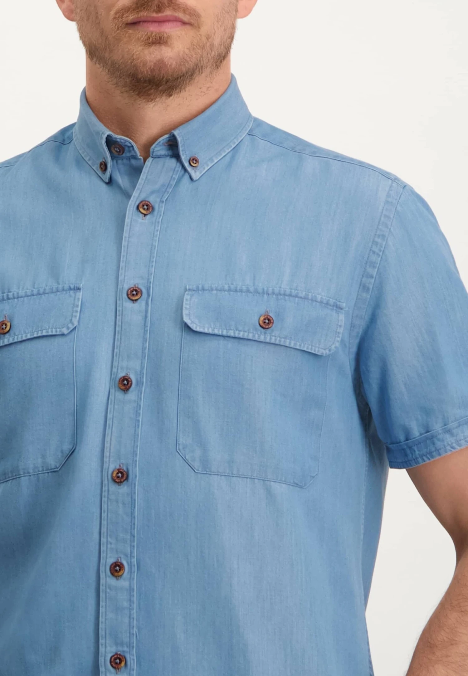 Overhemd - Blue Plain 5 Overhemd - Blue Plain - Afbeelding 3