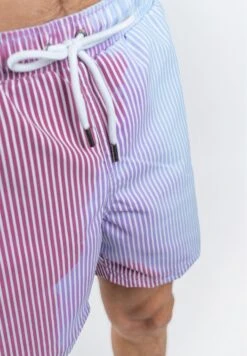 Striped Color Changing Swimshorts - Zwemshorts - Cherry/Blue -ZALANDO WINKEL 61430aa5555a442094c390fc4aa8a2e9