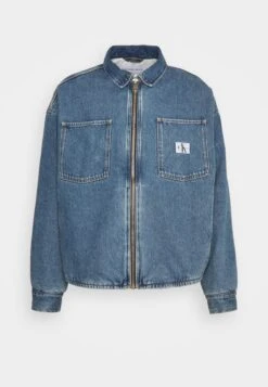 Calvin Klein Jeans Boxy Zip Padded Shirt Jacket - Spijkerjas - Denim Medium -ZALANDO WINKEL 622e86b892d247c3ab59d8da33b9c8f3