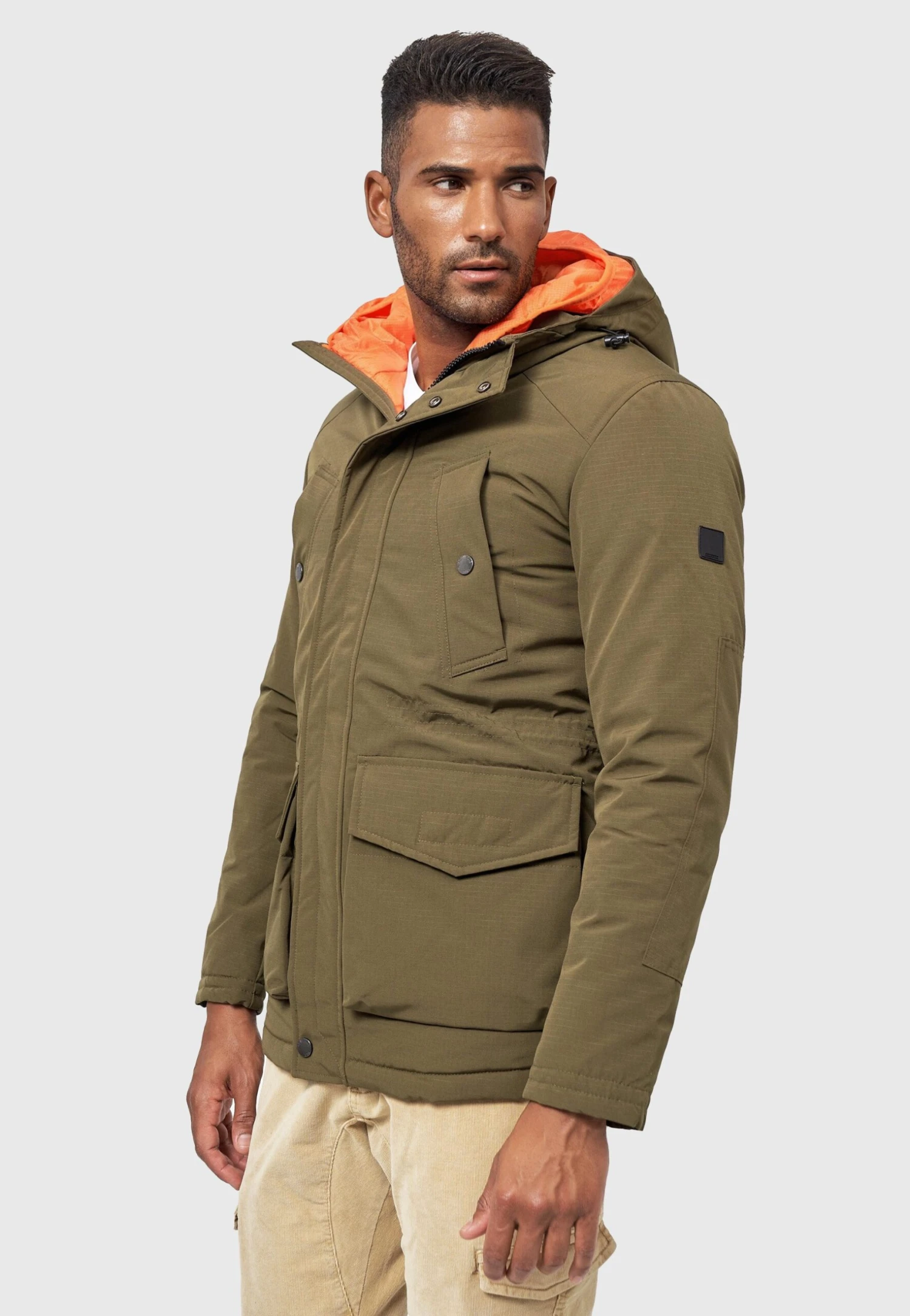 Indicode Jeans Waters - Parka - Army 10 Indicode Jeans Waters - Parka - Army - Afbeelding 8