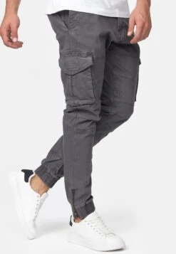 Indicode Jeans Alex - Cargobroek - Dark Grey -ZALANDO WINKEL 62d06de09324491fbd00ba1a7ec237b8