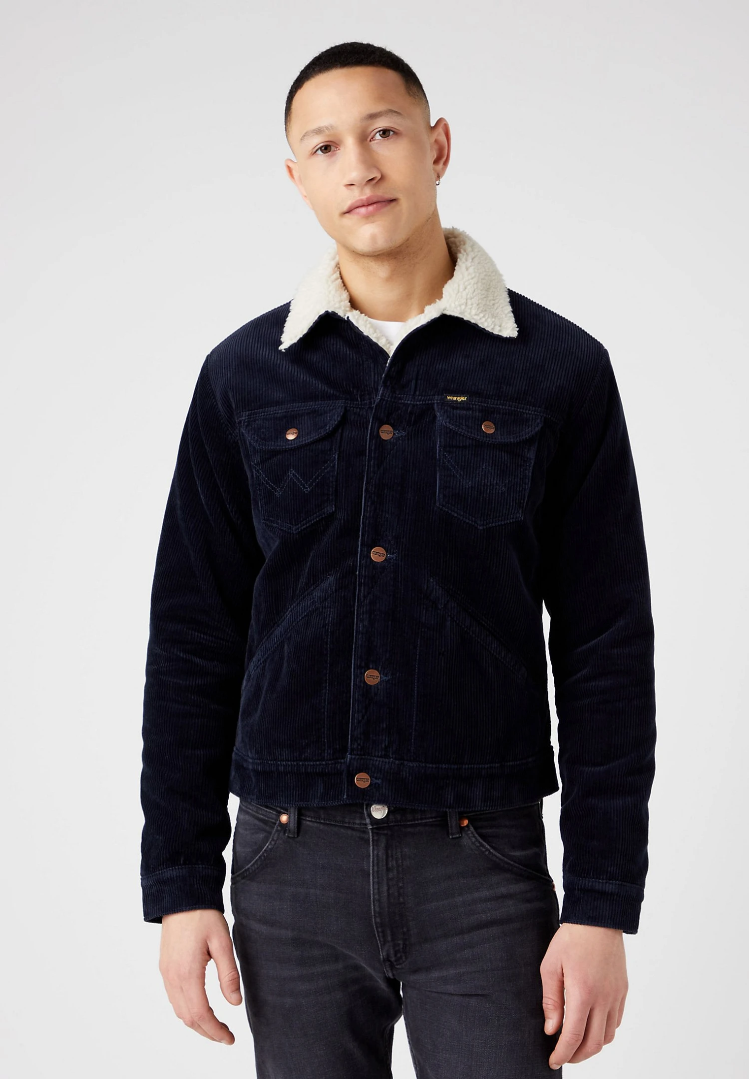 Wrangler Sherpa - Spijkerjas - Navy 3 Wrangler Sherpa - Spijkerjas - Navy