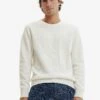 Desigual Jacquard Motif - Trui - White -ZALANDO WINKEL 640f3eaef0b645e7b65120ea3ef88ad0