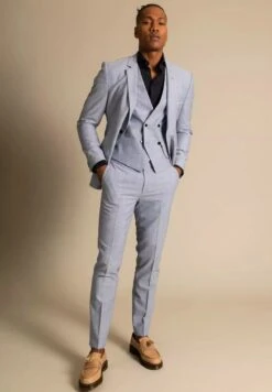 Hugo Pantalon - Hellblau -ZALANDO WINKEL 6468c881a9a749c3b652e80252341459