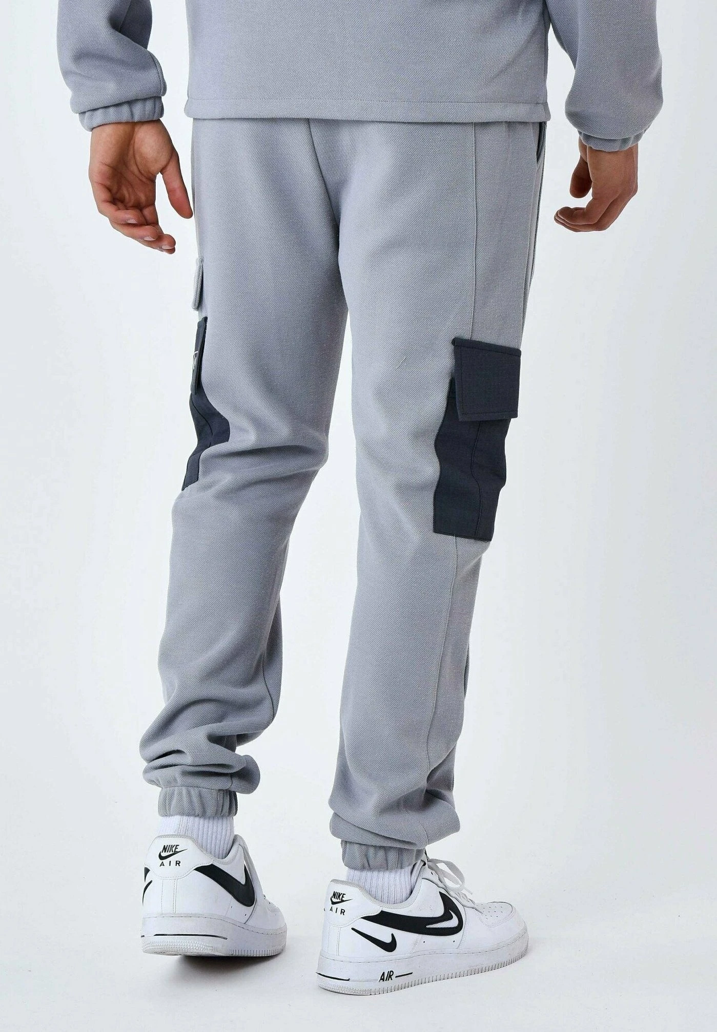 De Jogging Bi-Matière A Poches - Cargobroek - Gris Clair 5 De Jogging Bi-Matière A Poches - Cargobroek - Gris Clair - Afbeelding 3