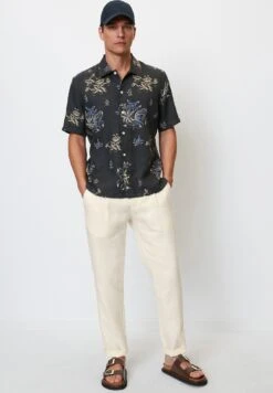 Marc O'Polo Camp Collar Short Sleeves Slits At Side Seams Style - Overhemd - Multi Dark Navy -ZALANDO WINKEL 682edfe9c15944d49bba84a61a9f4962