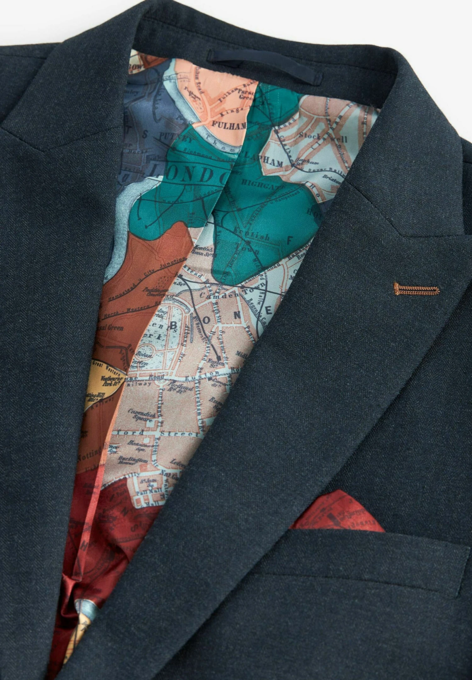 Next Trimmed Herringbone - Colbert - Navy Blue 11 Next Trimmed Herringbone - Colbert - Navy Blue - Afbeelding 9