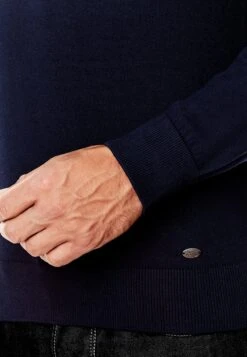 Vincenzo Boretti Pullover Tailliert Stehkragen - Trui - Dunkelblau -ZALANDO WINKEL 68c36f12151642d3b4caeedb42a00138