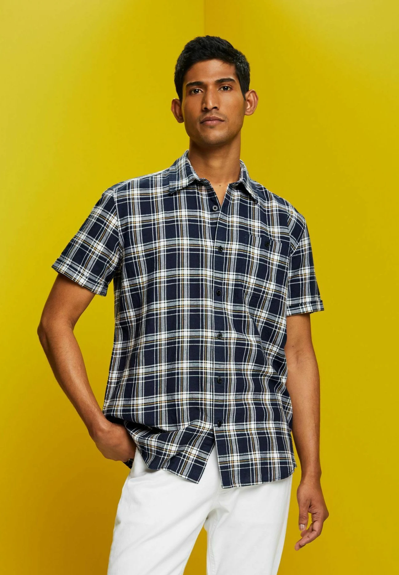 ESPRIT Overhemd - Navy 6 ESPRIT Overhemd - Navy - Afbeelding 4