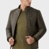 Standard Fit Plain - Jas - Khaki -ZALANDO WINKEL 6ea14b41278742eba7b1562bff7f912c