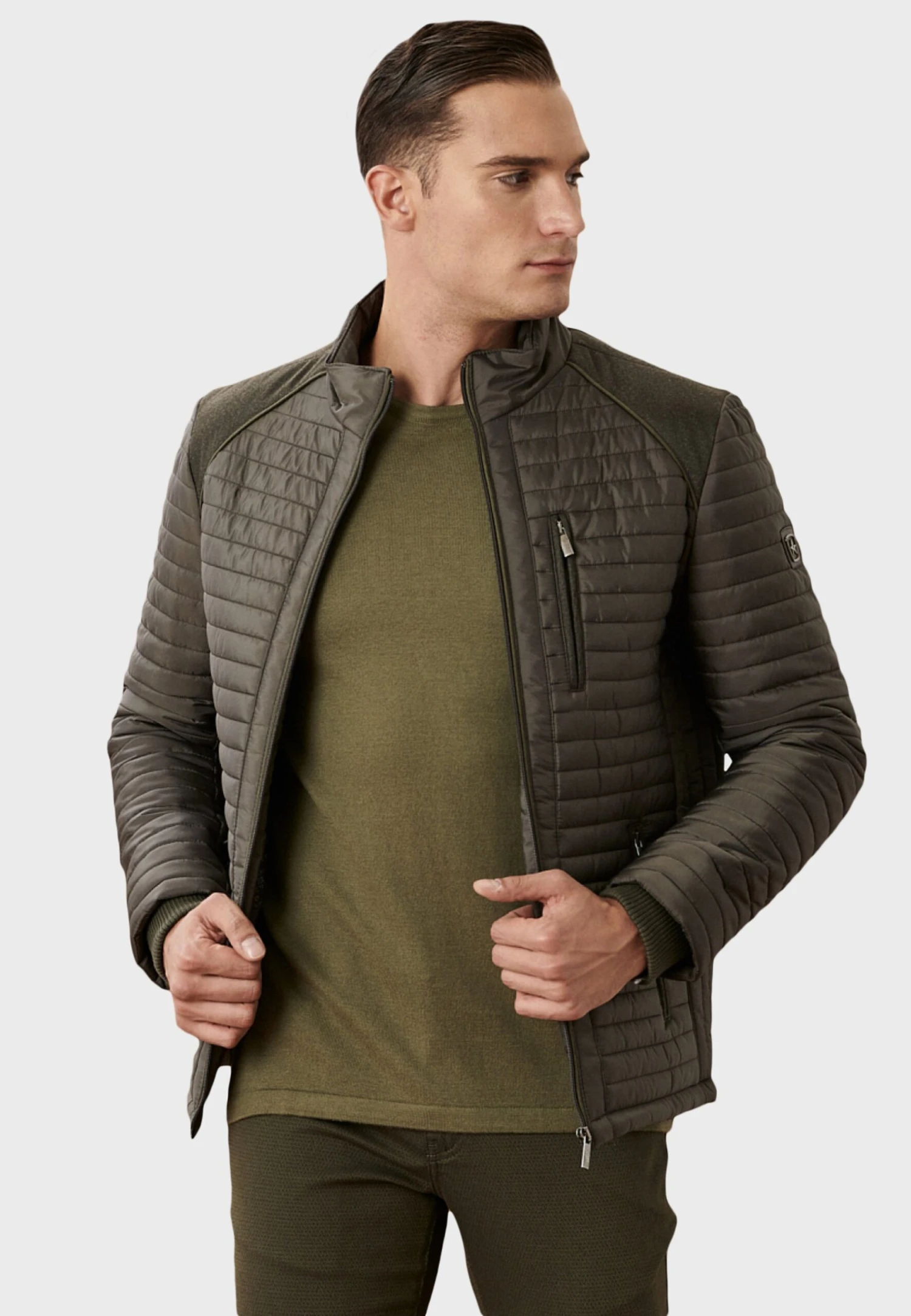 Standard Fit Plain - Jas - Khaki 3 Standard Fit Plain - Jas - Khaki