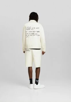 BERSHKA Michel Basquiat Print - Spijkerjas - Beige -ZALANDO WINKEL 6f0f3fc1c08a4a14a1ad8f82666b05c6