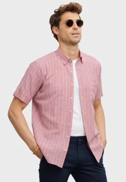 Comfort Fit Puckered - Overhemd - Burgundy -ZALANDO WINKEL 6fe41a395ab24a9ea242ffbb721d5a99