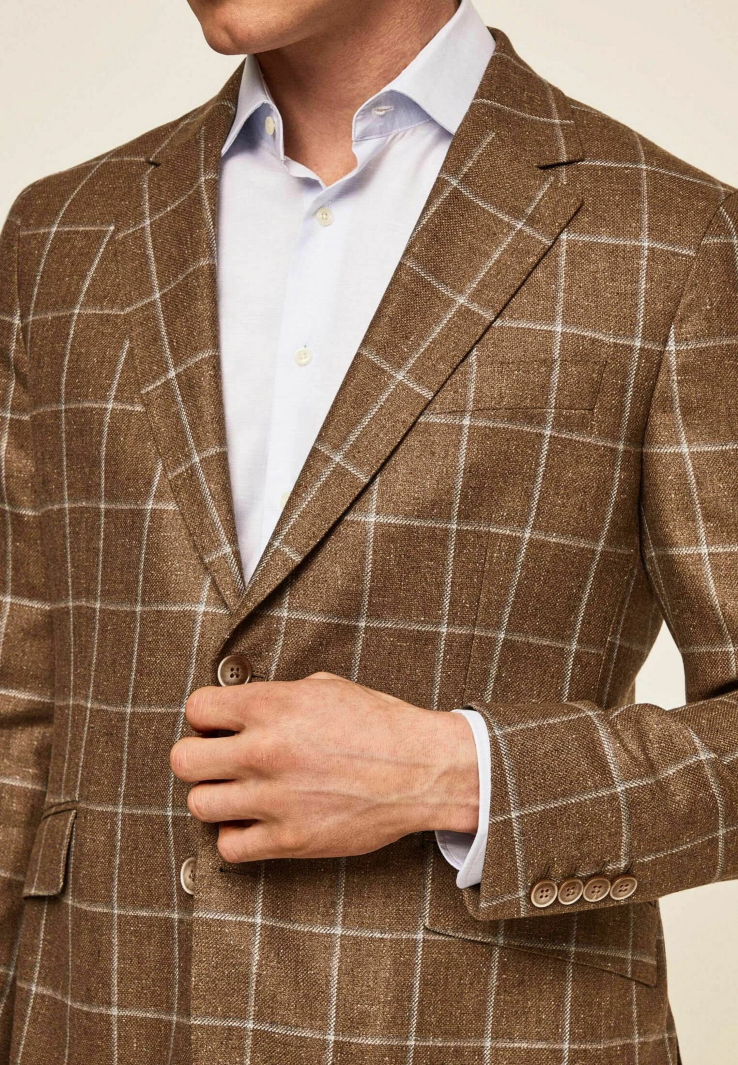 Hackett London Coral Wpane - Blazer - Taupe Blue 6 Hackett London Coral Wpane - Blazer - Taupe Blue - Afbeelding 4