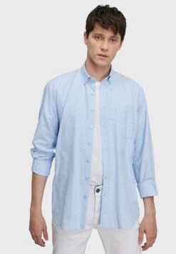 Comfort Fit Dobby Weave - Overhemd - White/Blue -ZALANDO WINKEL 71153f4fa5994a3e8d14e57987890dc6