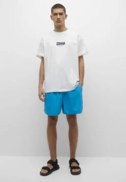 PULL & BEAR Basic With Elastic Waistband - Zwemshorts - Blue -ZALANDO WINKEL 721bcdc96f6f433394340be473c406a0
