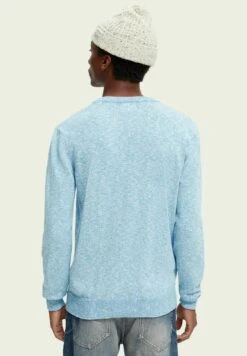 Scotch & Soda Crewneck- Trui - Sky Blue Melange -ZALANDO WINKEL 72be90f3102c4c91a3ee3895b42d036b