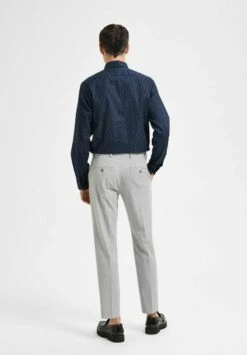 Selected Homme Broek - Light Grey Melange -ZALANDO WINKEL 7310f99db41146edacce2a2a4681391f
