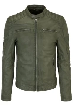 Goosecraft Leren Jas - Blattgruen -ZALANDO WINKEL 735b10f9582e4074954c09ec7966e697