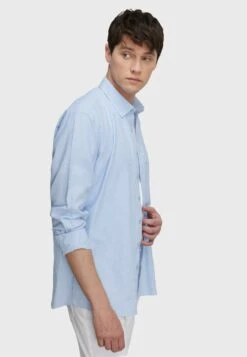 Comfort Fit Dobby Weave - Overhemd - White/Blue -ZALANDO WINKEL 740780b41add4819bee51cb1f5623613