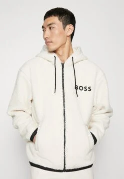 Boss Zezip - Fleecejas - Off-White -ZALANDO WINKEL 74b9df8a0cf0493788b73bcbc9754afd