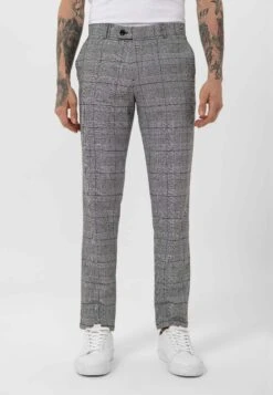 Slim Fit- Chino - Grey Striped