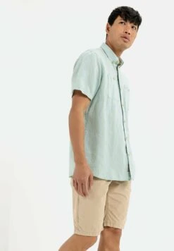 Camel Active Sommerliches Kurzarm - Overhemd - Light Aqua Green -ZALANDO WINKEL 76758f4f69584a999a5f22c8799e9810