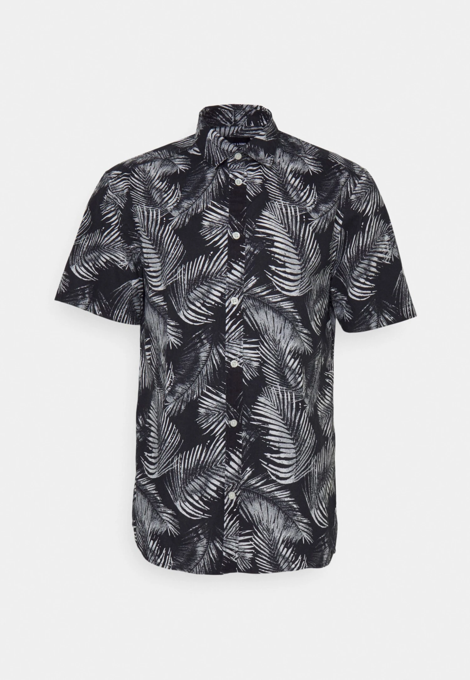 Only & Sons Onsbes Slub Leaf Shirt - Overhemd - Dark Navy 3 Only & Sons Onsbes Slub Leaf Shirt - Overhemd - Dark Navy