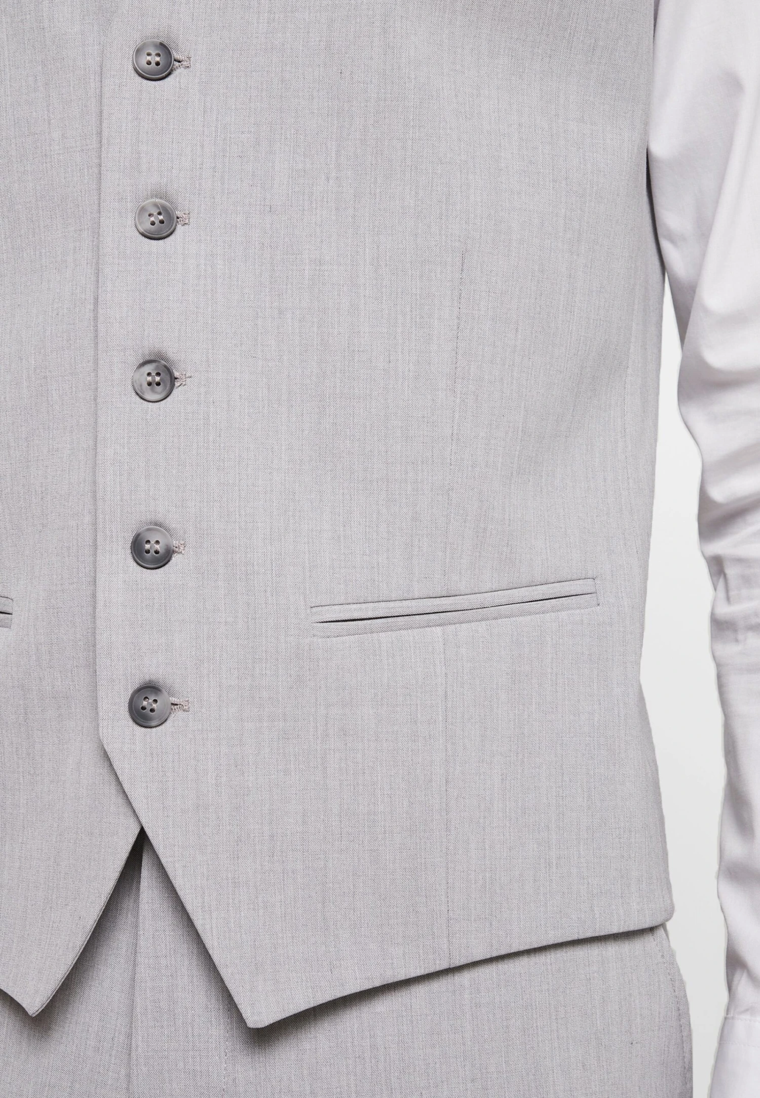 Selected Homme Slhslim Liam - Gilet - Light Grey Melange 7 Selected Homme Slhslim Liam - Gilet - Light Grey Melange - Afbeelding 5