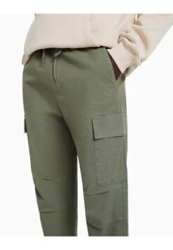 BERSHKA Stoppers - Cargobroek - Khaki -ZALANDO WINKEL 77d43f87292942fa8b2f250d62097239