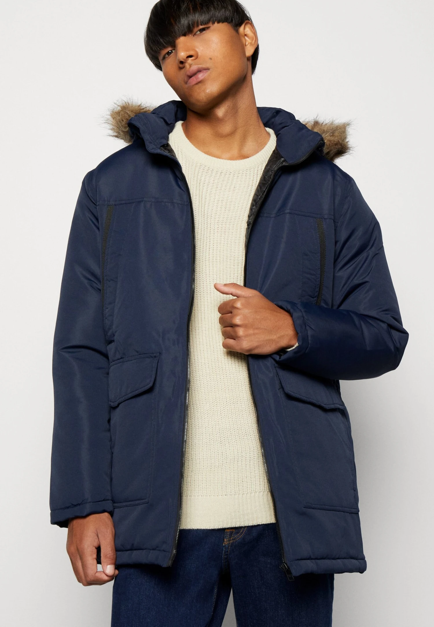 Jack & Jones Jjecraft- Winterjas - Navy Blazer 6 Jack & Jones Jjecraft- Winterjas - Navy Blazer - Afbeelding 4