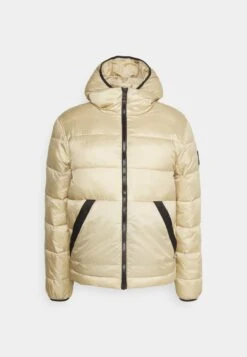 Calvin Klein Jeans Trim Padded Jacket - Winterjas - Travertine -ZALANDO WINKEL 7b46da6be9ec461fbcb7020cbfcdde1e