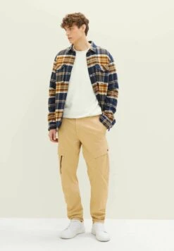 TOM TAILOR Denim Cargobroek - Brown Rice -ZALANDO WINKEL 7c1c2af634ce4d34a88e26a5ccc0458b