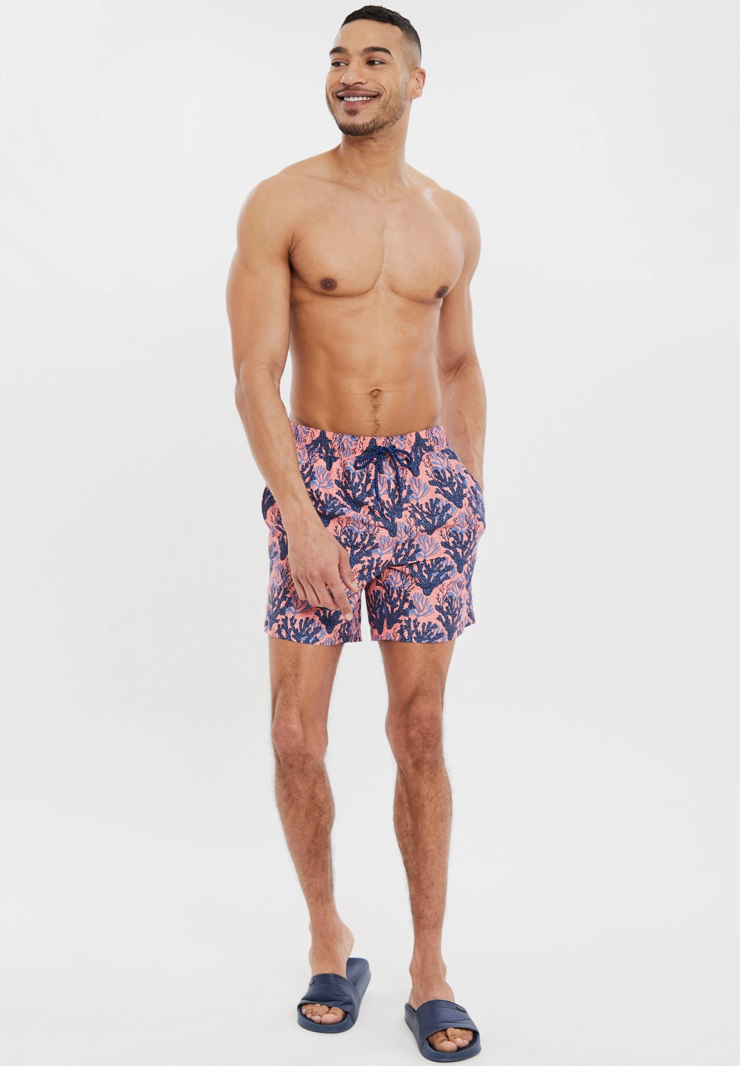 Threadbare Thb Seaweed - Zwemshorts - Coral 4 Threadbare Thb Seaweed - Zwemshorts - Coral - Afbeelding 2