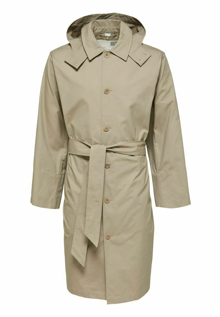 Selected Homme Klassischer - Trenchcoat - Chinchilla 8 Selected Homme Klassischer - Trenchcoat - Chinchilla - Afbeelding 6