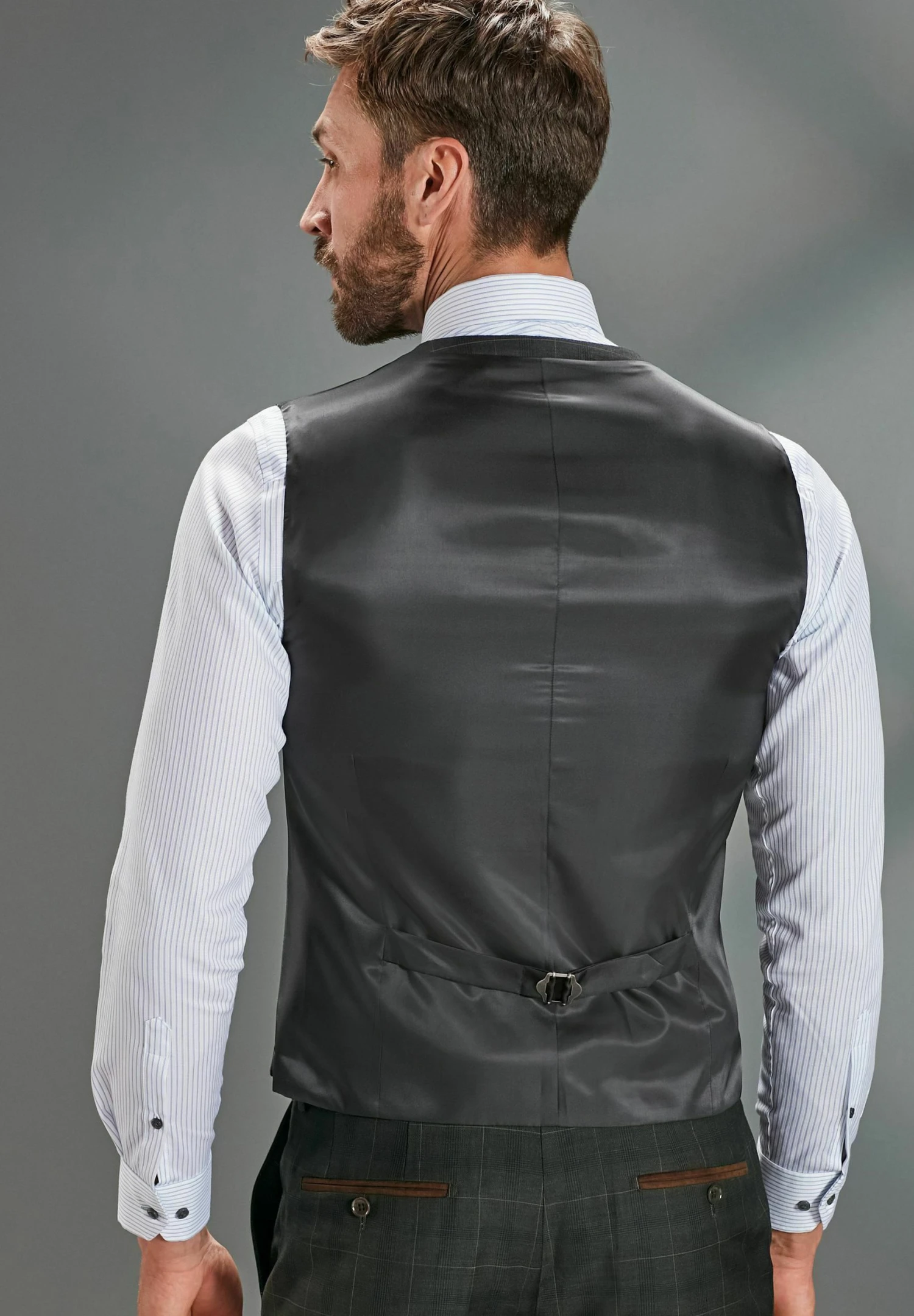 Next Signature Empire Mills Check Standard - Gilet - Green 5 Next Signature Empire Mills Check Standard - Gilet - Green - Afbeelding 3