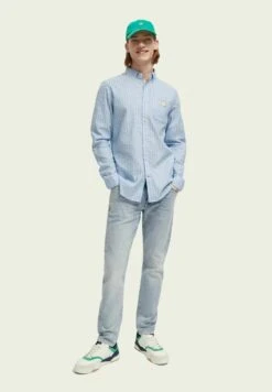 Scotch & Soda Regular Fit Striped With Sleeve Adjustment - Overhemd - Blue Multi Stripe -ZALANDO WINKEL 7f3cc04ae8dc4155ac1f78cec78bd6c3