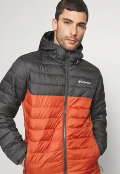 Columbia Powder Lite™ Hooded Jacket - Winterjas - Warp Red/Shark -ZALANDO WINKEL 7fa895934f77404ca66ee948445a8d9d