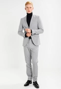 Selected Homme Shdnewone Mylologan Slim Fit - Kostuum - Light Grey Melange -ZALANDO WINKEL 81d85bd3ea434d878337a5241a23a0a5