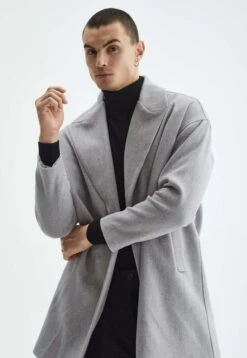 Halflange Jas - Light Grey -ZALANDO WINKEL 822cd013e2e64998a46173a18c39a288