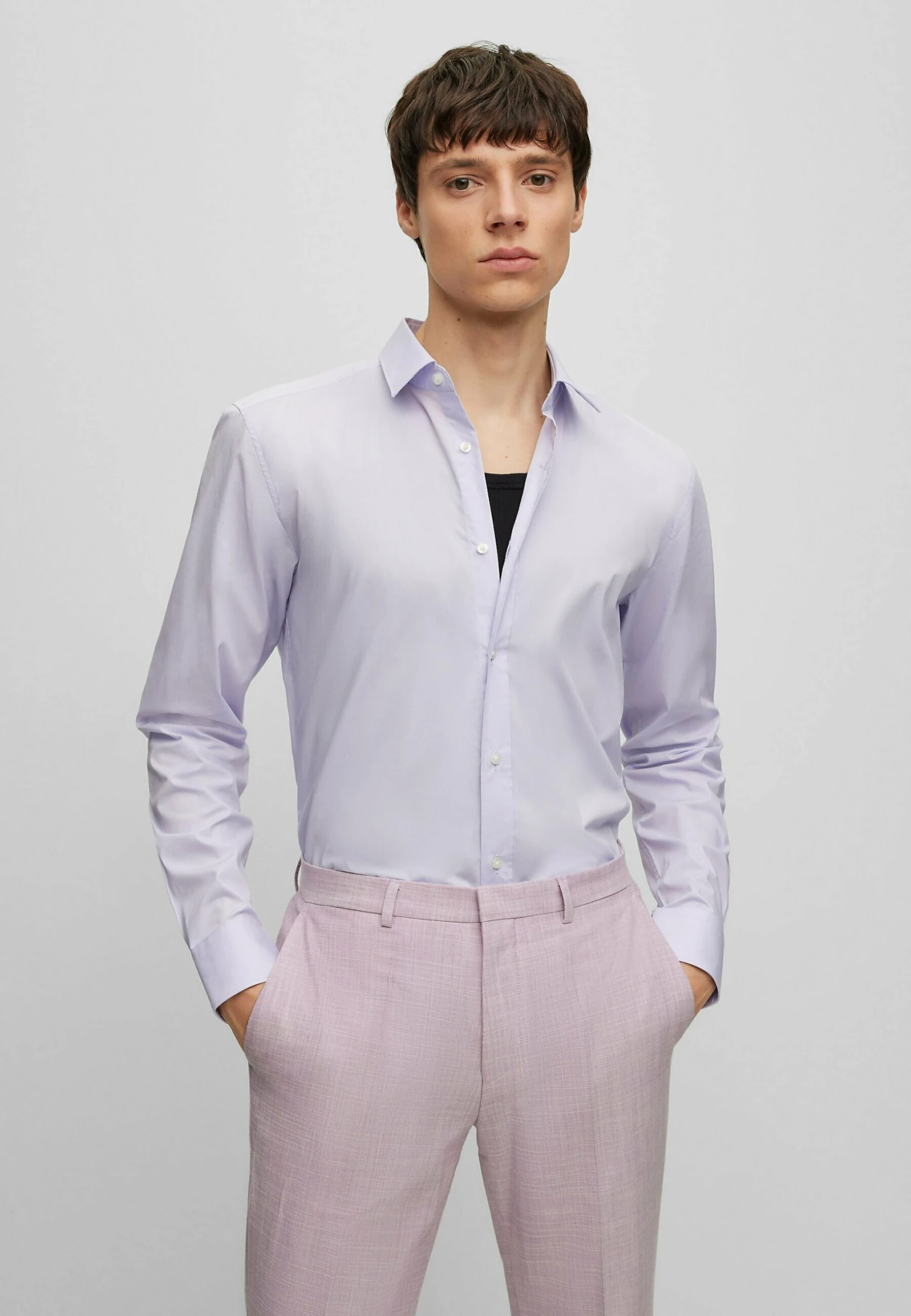 Hugo Elisha - Zakelijk Overhemd - Light Purple Five 3 Hugo Elisha - Zakelijk Overhemd - Light Purple Five