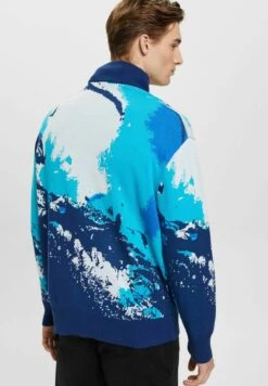 ESPRIT Mit Wellenmuster - Trui - Blue -ZALANDO WINKEL 863fecac8f3644ec875db6fa4f9eee1d