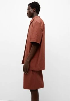 PULL & BEAR Short Sleeve Seersucker - Overhemd - Red -ZALANDO WINKEL 8683c73cfcb943eb8b366dc6b316ea48