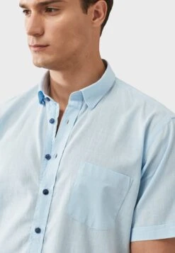 Comfort Fit Short Sleeved - Overhemd - Light Blue -ZALANDO WINKEL 86f9085a23864483a9c1e21f17ea084c