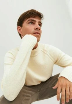 JACK&JONES Premium Mock Neck - Trui - White -ZALANDO WINKEL 87845aeedb5f4cf4aee02739ae517b2a